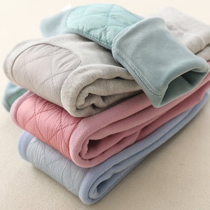 Boys warm pants in autumn and winter children's autumn pants baby winter cotton pants thickened girls plus pink cotton leggings
