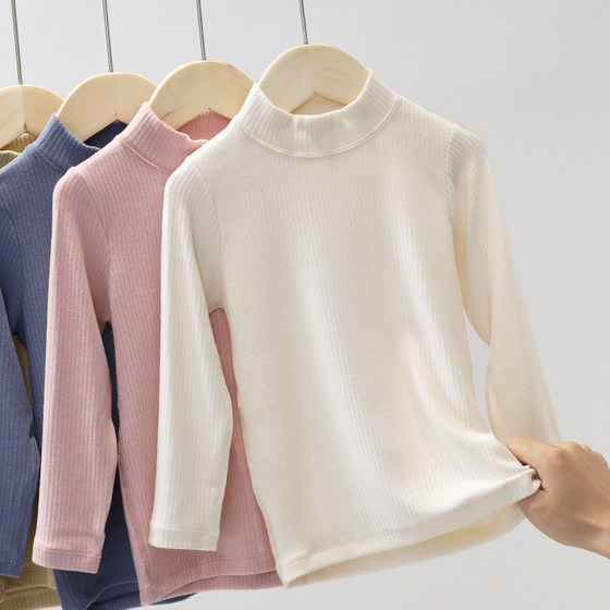 
Boys T-shirt, long-sleeved baby autumn clothes, single-piece tops, baby underwear, girls, warm children, inside, spring and autumn bottoming