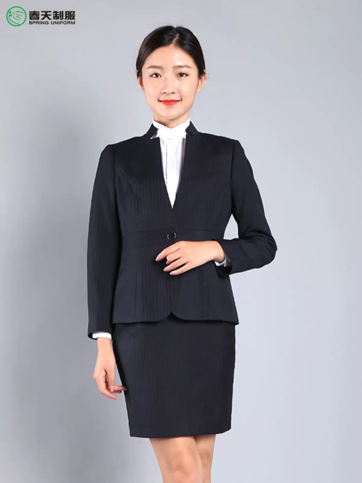 4s店银行保险商务女西服售楼面试职业装物业酒店前台工作服套装