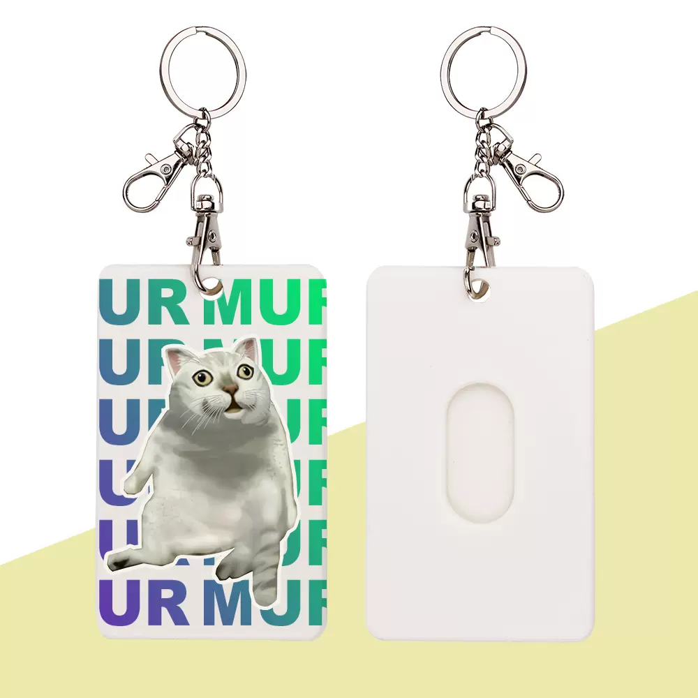 Mur猫周边支持定制趣味表情包卡套二次元动漫钥匙扣挂件