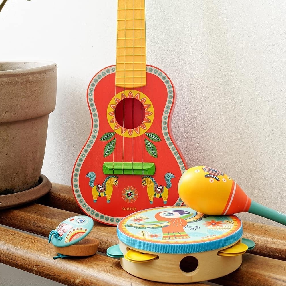 Djeco Mambo Set de Instrumentos Musicales Juguete Piano