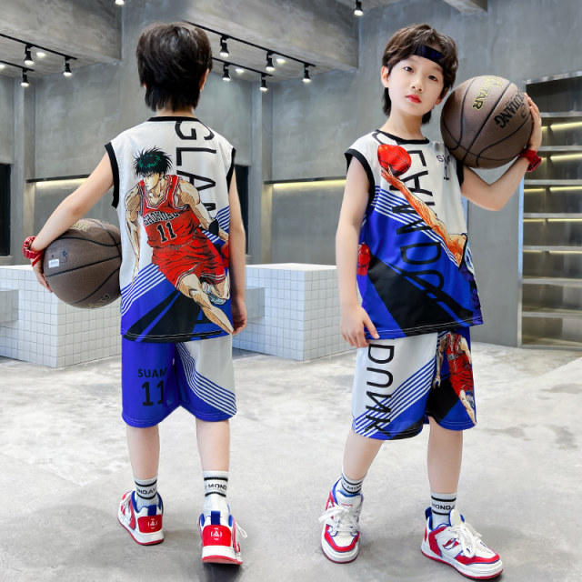 Boys Summer Suit 2024 New Cool and Handsome Quick-drying Basketball ...