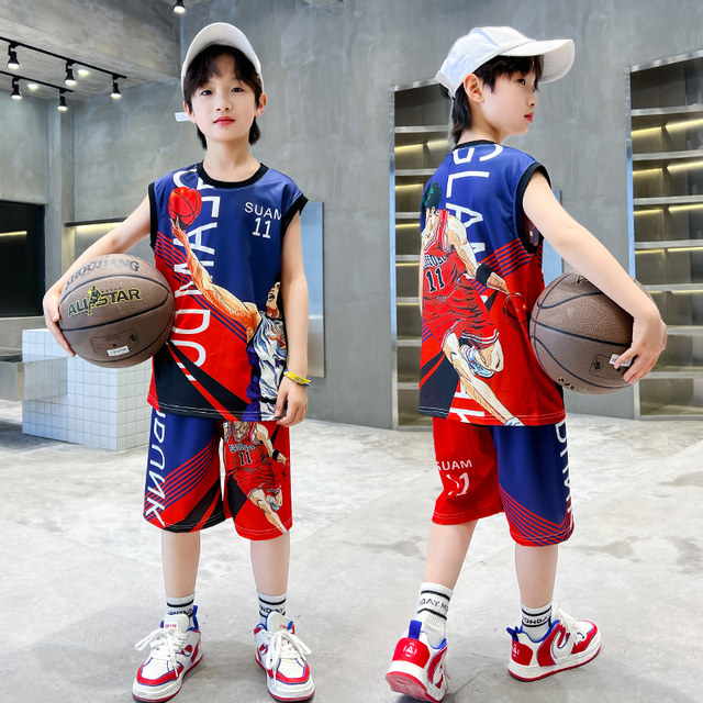 Boys Summer Suit 2024 New Cool and Handsome Quick-drying Basketball ...