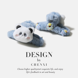 Cute Plush Animal Hair Clip, Sweet Girl Style, Autumn and Winter Furry Hair Clip, Back of the Head Shark Clip, Top Clip Hair Accessory