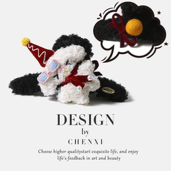 Cute Curly-Haired Puppy Ab Hair Clip, Sweet Girly Style, Hairpin for the Back of the Head, Shark Clip, Versatile and Durable Hair Accessory for Daily Use