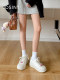 Zhuosini thick-soled white shoes for women 2025 new spring and summer versatile bread shoes sports and casual shoes for women