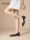 ZhuoSini French single shoes for women 2025 early spring new thick heel women's shoes British style flat shoes women's low heel high heels