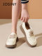 Zhuosini flat-soled retro leather shoes for women 2025 new spring white jk uniform thick sole women's shoes soft sole single shoes
