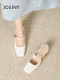 Zhuoshini Baotou Sandals for Women 2025 New Summer Empty Shoes Versatile High Heels French Temperament Mary Jane Single Shoes
