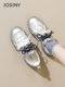 ZhuoSini ballet silver German training shoes for women 2025 new shoes spring and autumn thick sole dad shoes women's shoes sports shoes
