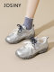 ZhuoSini ballet silver German training shoes for women 2025 new shoes spring and autumn thick sole dad shoes women's shoes sports shoes
