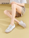 ZhuoShini 2025 new summer thin German training shoes for women candy color college style puff shoes flat white shoes for women