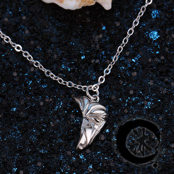 Sword Net 3 Sword Three Peripheral Jewelry Tangmen Mask Clavicle Chain 925 Sterling Silver Sword Heroes Love Three Kiss Three