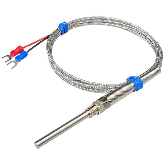 Sonde Thermocouple Type K 5 Mètres - Sonde 10 Cm, Filetage M8 | Plage 0-400°C | Blindage Métallique | Pour Industrie, Maintenance