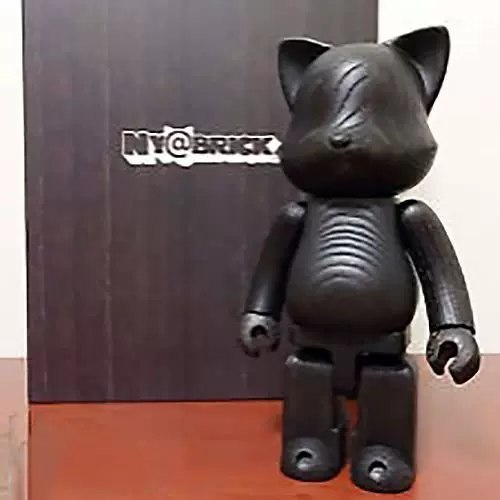 Medicom Bearbrick 400% 木Ny@brick 黑猫浮造木头猫2017-Taobao