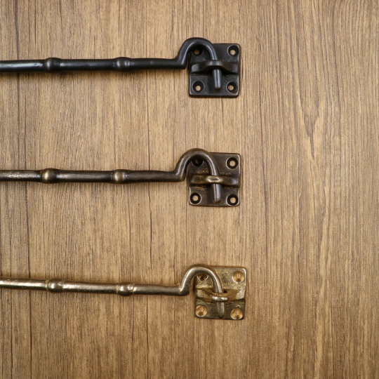 Loquet De Fenêtre à Battants (1926) En Laiton Nickelé