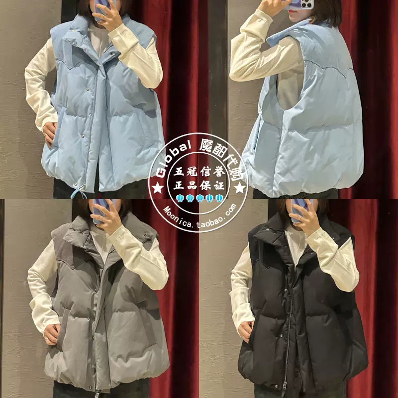 MOUSSY国内代购 23冬 立领拉链羽绒服背心马甲外套 028GAZ30-5950-Taobao