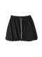 1313 slim gray fluffy flower bud short skirt for summer women's slim drawstring sports elastic skirt

