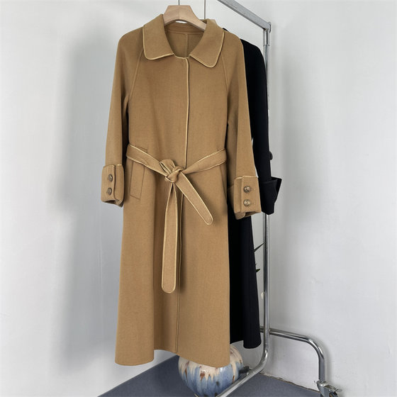 
Winter new style double-sided woolen slim fit large size coat