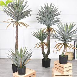 Simulated Indoor Decorative Potted Green Plants, Phoenix Tail Dragon Blood Orchid Plant Ornaments, Bonsai Floor-Standing Home Decoration