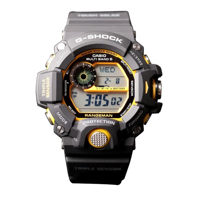 Casio cat watch G-SHOCK solar wave temperature air pressure movement ...