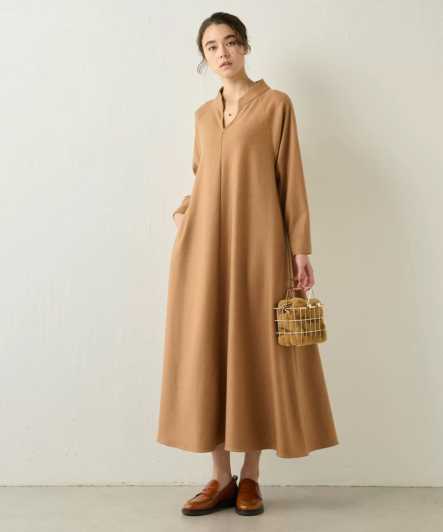 日本Marisol×Whim Gazette 23aw 简洁羊毛连衣裙-Taobao