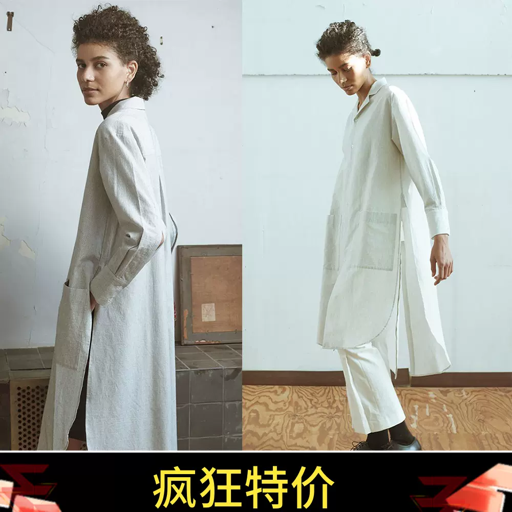 特日本代购TELOPLAN Nataniel Stripe Long Shirts长款条纹衬衫女-Taobao