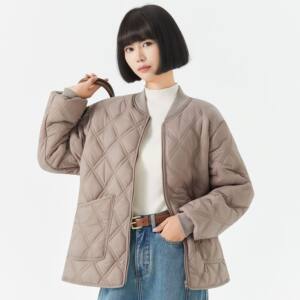 
Women's winter warm long-sleeved cotton liner women's home couple men's and women's cotton coats with velvet threaded collar 2603