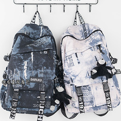 Youxia Junior High School Large-Capacity Trendy Backpack Schoolbag for Boys, High School Students, College Students, Sports Style Printed Backpack for Women
