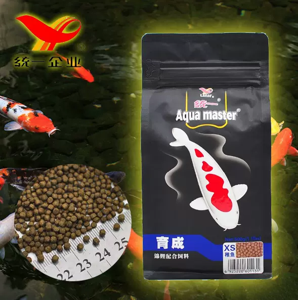 統一錦鯉育成稚魚飼料xs金魚食冷水觀賞魚魚糧增體色促