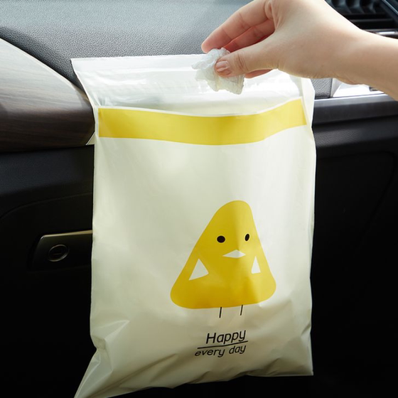 
Car Garbage Bag Sticky Car Trash Can Car Supplies Goods Cleaning Bag