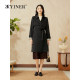 Yiner Yin'er special selection 2025 spring new elegant contrasting color logo printed trench coat rebuts on a thin jacket