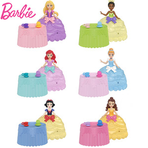 
Genuine Barbie Doll Disney Princess Mini Cake Skirt Series Surprise Blind Box Children's Toys Girl Gift