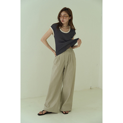 Nothing Nowhere Fw23 Busy Urban Girl Snorkeling Two-color Antique Magne Lazy Wide-leg Pants