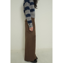 Nothing Nowhere 23fw Recycled Wardrobe Brushed Cotton Straight Casual Three-color Wide-leg Pants