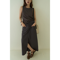 Nothing Nowhere Ss23 Bagel Urban Nomad Romantic Two-color Will Row Skirt