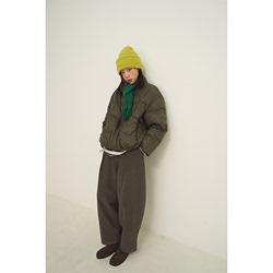 Nothingnowhere 23fw Wear Relaxed And Textured Two-color Loose, Free And Casual Nine-point Balloon Pants