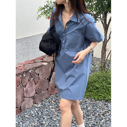 Nothing Nowhere Ss23 Madrid Gallery Girls Small Breasted Loose Shirt Dress Short Sleeve Dress