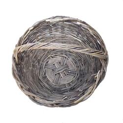 Hand-Woven White Wax Strips Large Frame for Flood Relief, Durable Wicker Basket, Bamboo Basket for Railway, Bamboo Basket for Storage
