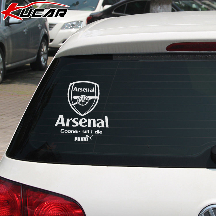 Sticker Ô Tô Arsenal - Logo Đội Vô Địch Champions League Kucar
