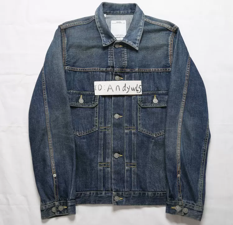 VISVIM 14AW 101 JKT DAMAGED 牛仔夾克餘文樂L碼- Taobao