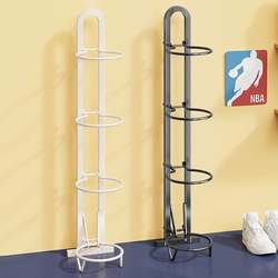 Basketball Storage Rack, Household Floor-Standing Foldable Basketball Rack, Football and Volleyball Storage Rack, Multi-Layer Display Rack