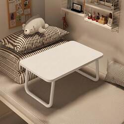 Foldable Small Bed Table for Students, Laptop Desk for College Dorms, Upper Bunk Lazy Table for Men and Women