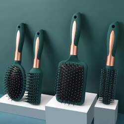 Comb for Women, Long Hair, Curly Hair, Rolling Comb, Air Cushion, Air Bag, Massage Head Meridians, Anti-Static, Ribbed Comb for Men
