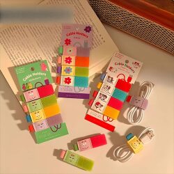 No More Tangles! Data Cable Organizer, Cable Management Tool, Charging Cable Velcro Strap, Cable Wrap, Binding Tape