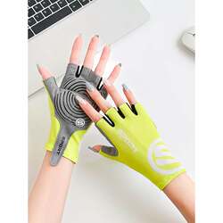 Fitness gloves for women, thin equipment, anti-callus, anti-slip, cycling, horizontal bar, half-finger exercise, yoga, kettlebell training, for men