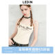 Lecheng sweet and spicy wasteland style letter slim suspender vest for women in summer new style slim outside and inside base top