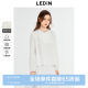 
Lecho round neck lace top new autumn basic versatile light sweet Korean girl full cotton long sleeves