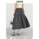 Lecho bow large umbrella skirt spring style large pocket decorative skirt C2GFF1509*
