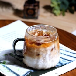 High-End Heat-Resistant and Explosion-Proof Glass Water Cup, Bark-Like Exquisite Cup, Simple Flat-Bottomed Heating Cup for Women, Coffee Cup, Tea Cup